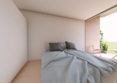 Diseño 3D Dormitorio Cohousing
